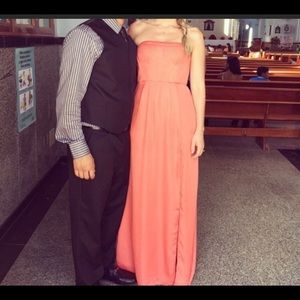 BCBG Coral Strapless Dress